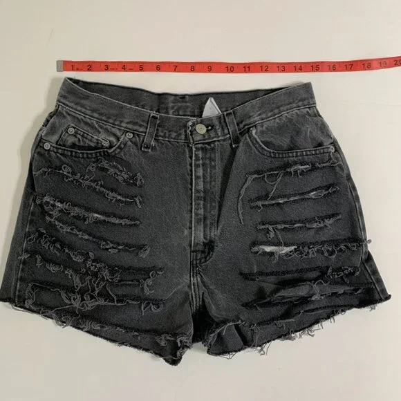 Faded Glory Shorts Gray Grunge, Goth, Punk - Picture 4 of 8